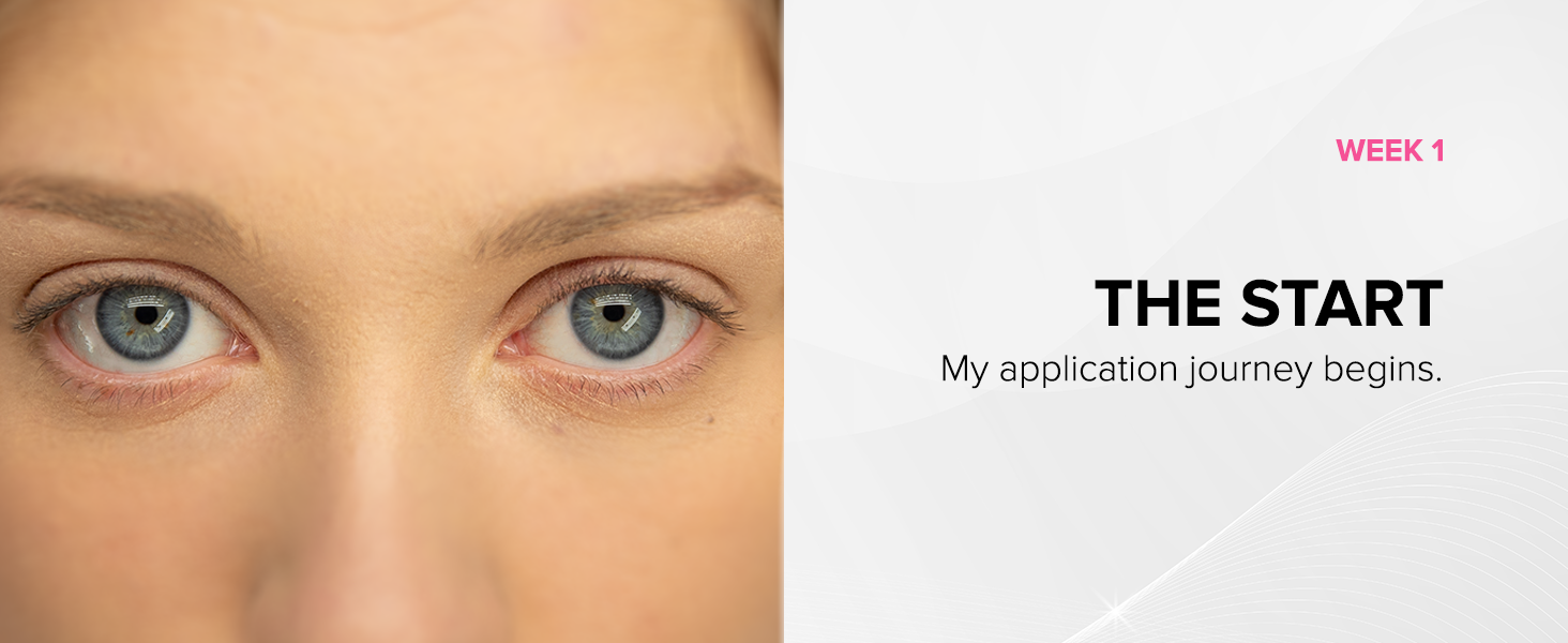 the right eye of a woman