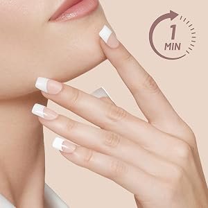 FAKE NAILS FRENCH MANICURE