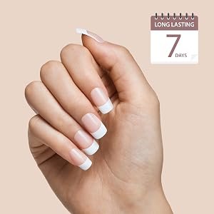 FAKE NAILS FRENCH MANICURE